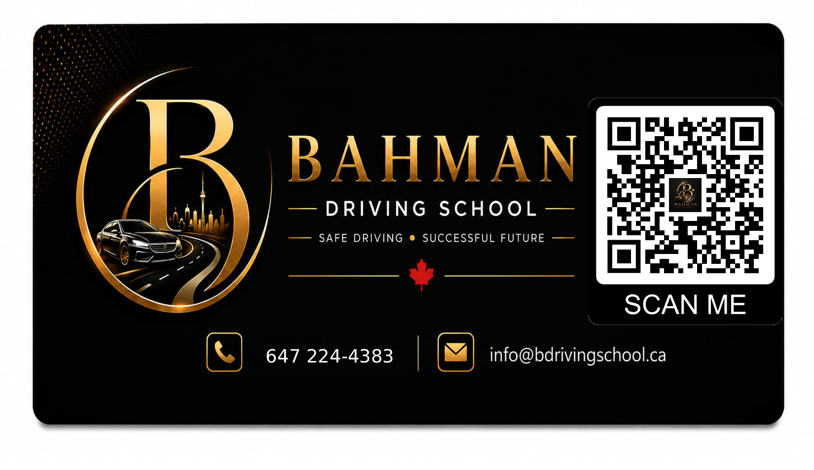 Bahman Driving School Toronto | آموزشگاه رانندگی بهمن، تورنتو، کانادا | Auto-école Bahman, Toronto, Canada